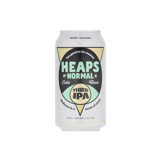 Can of 'Heaps Normal' Third IPA on a white background