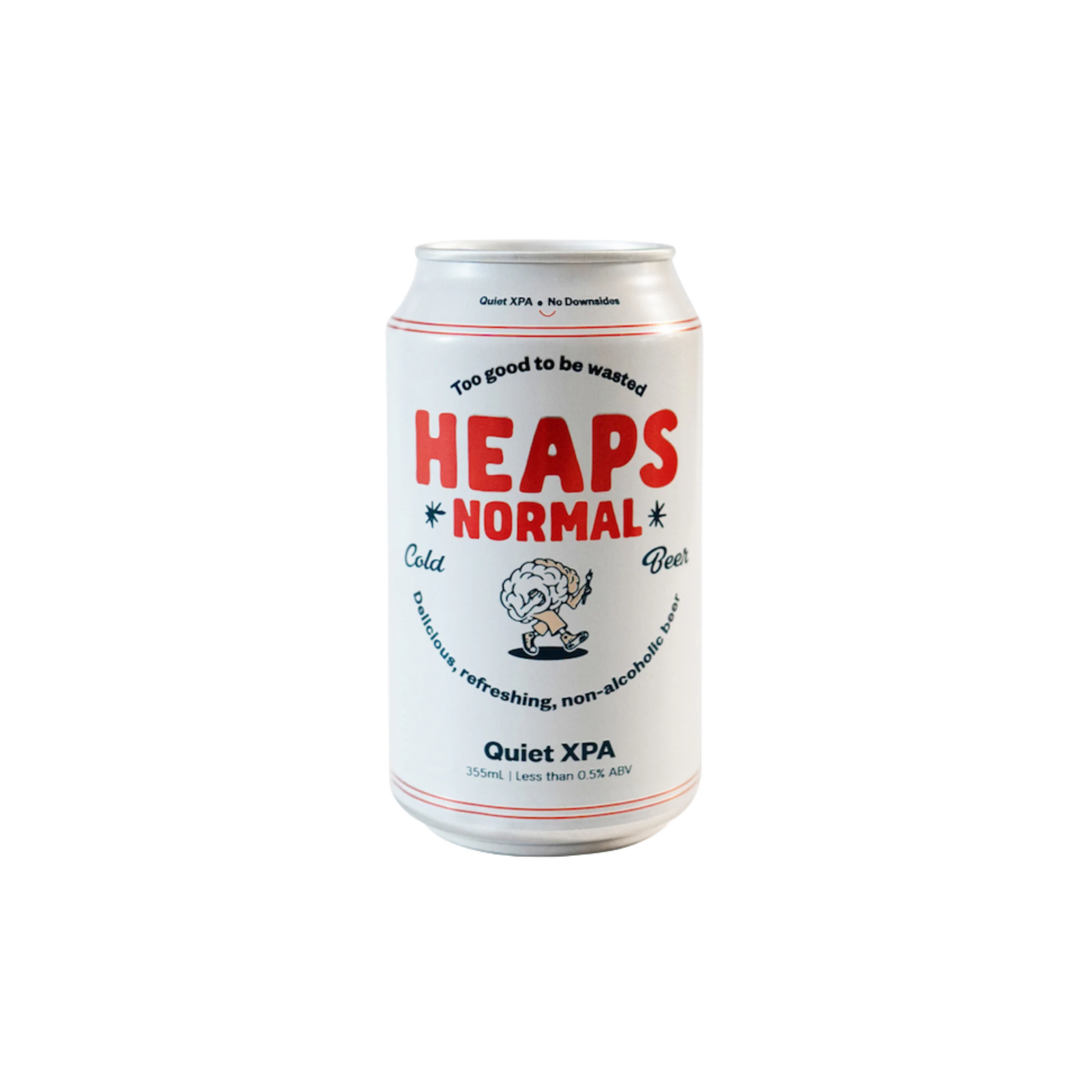 Can of 'Heaps Normal' Quiet XPA on a white background