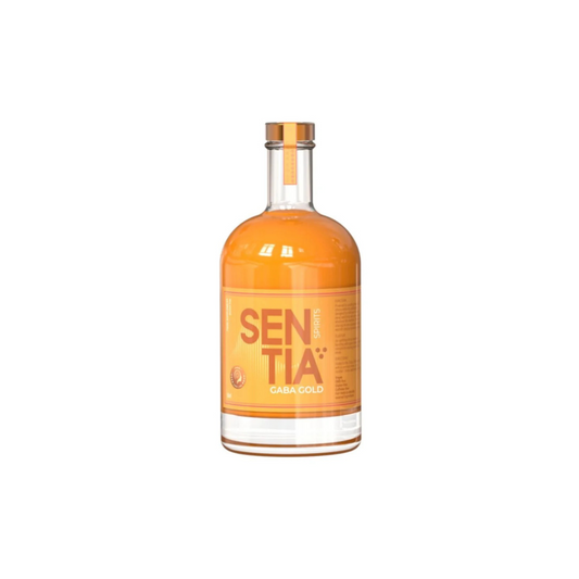 Bottle of Sentiia Cara Gold on a white background