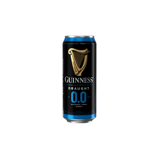 Guinness 0.0% Can on white background