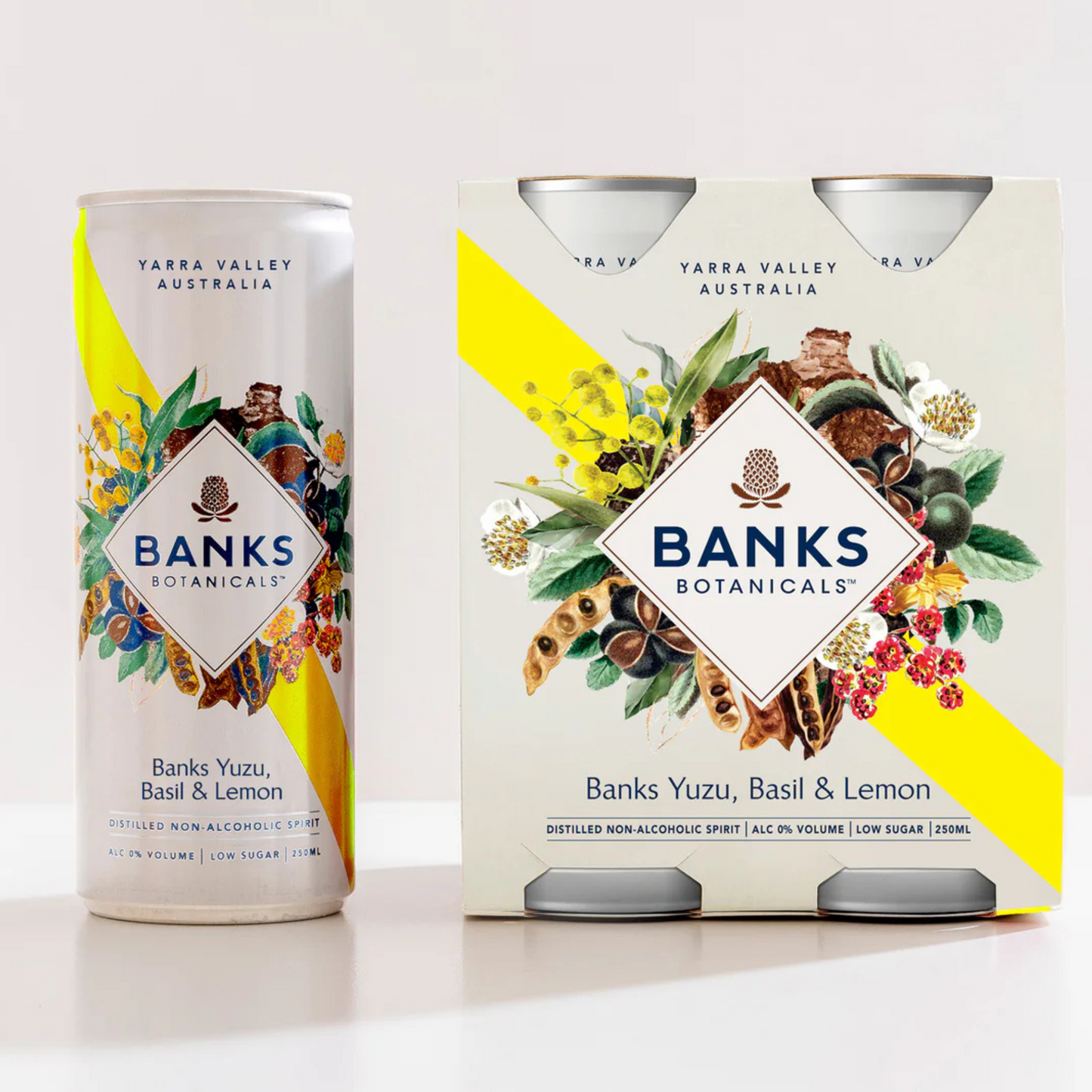 Banks Botanicals Yuzu, Basil & Lemon packaging on a white background