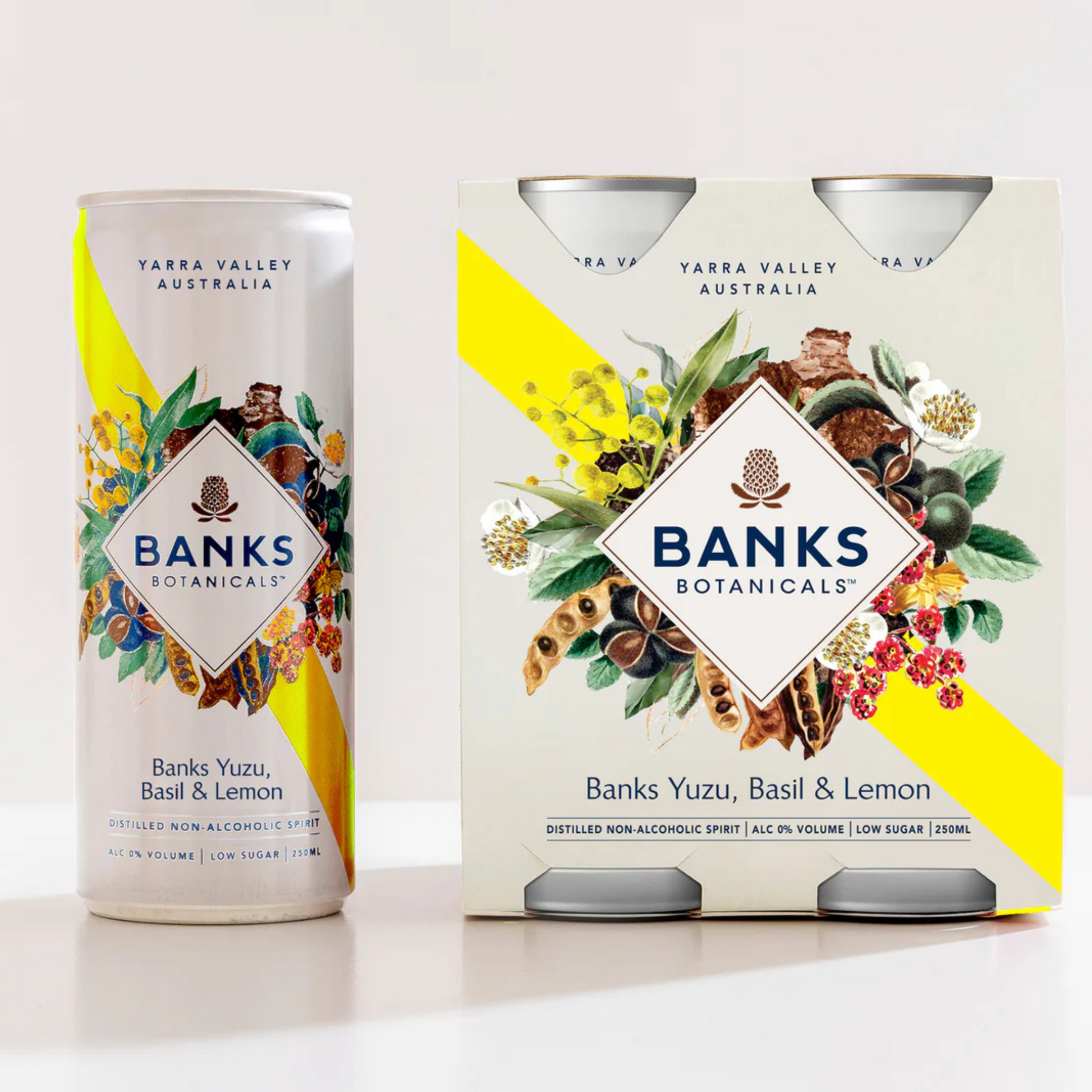 Banks Botanicals Yuzu, Basil & Lemon packaging on a white background