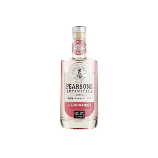 Pearsons Botanicals non-alcoholic gin bottle on a white background
