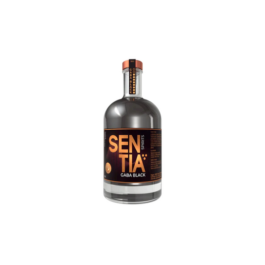 Bottle of Sentiá Gaba Black on a white background